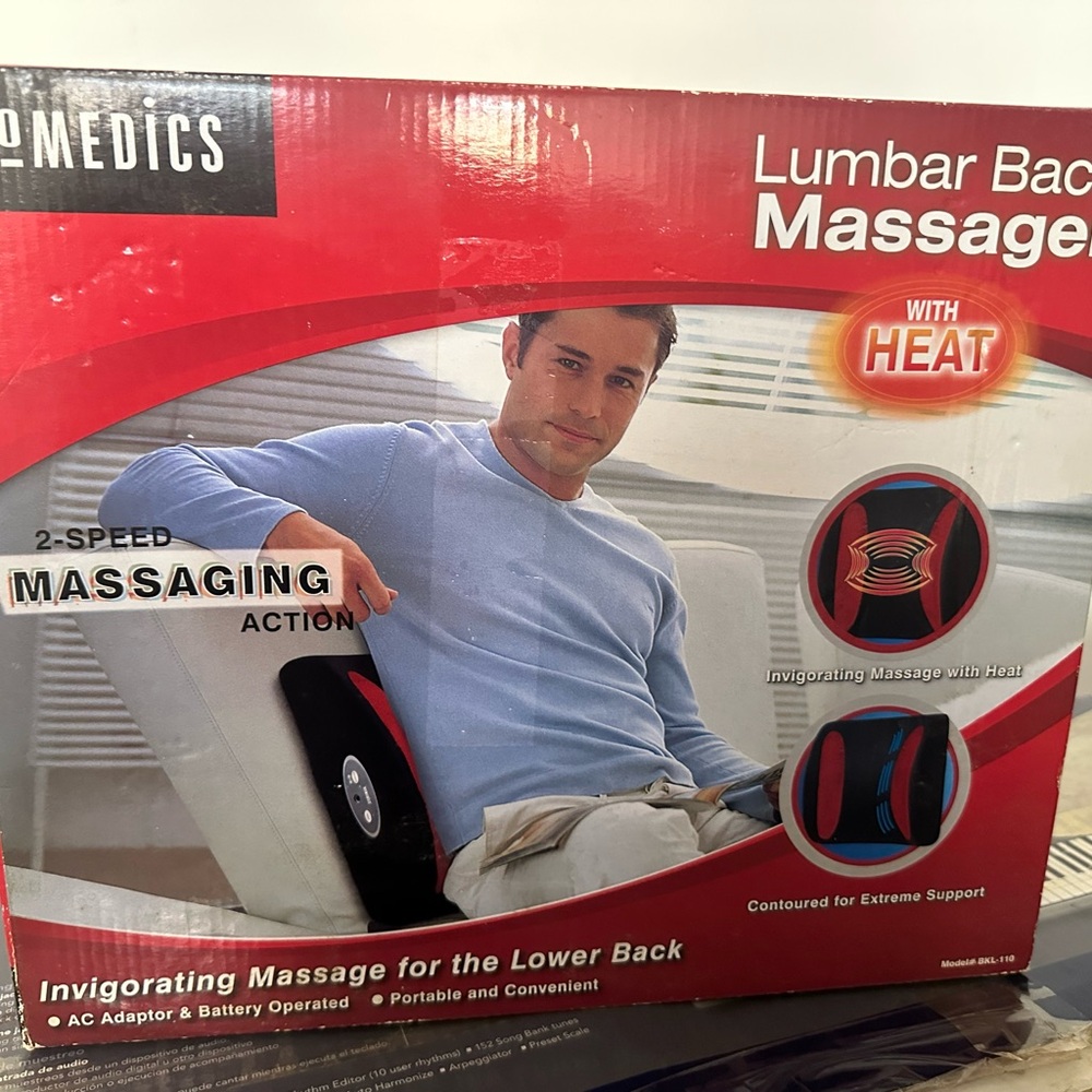 HoMedics Lumbar Back Massager with Heat